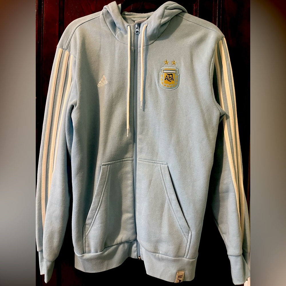 Adidas Messi Baby Blue Zip-Up